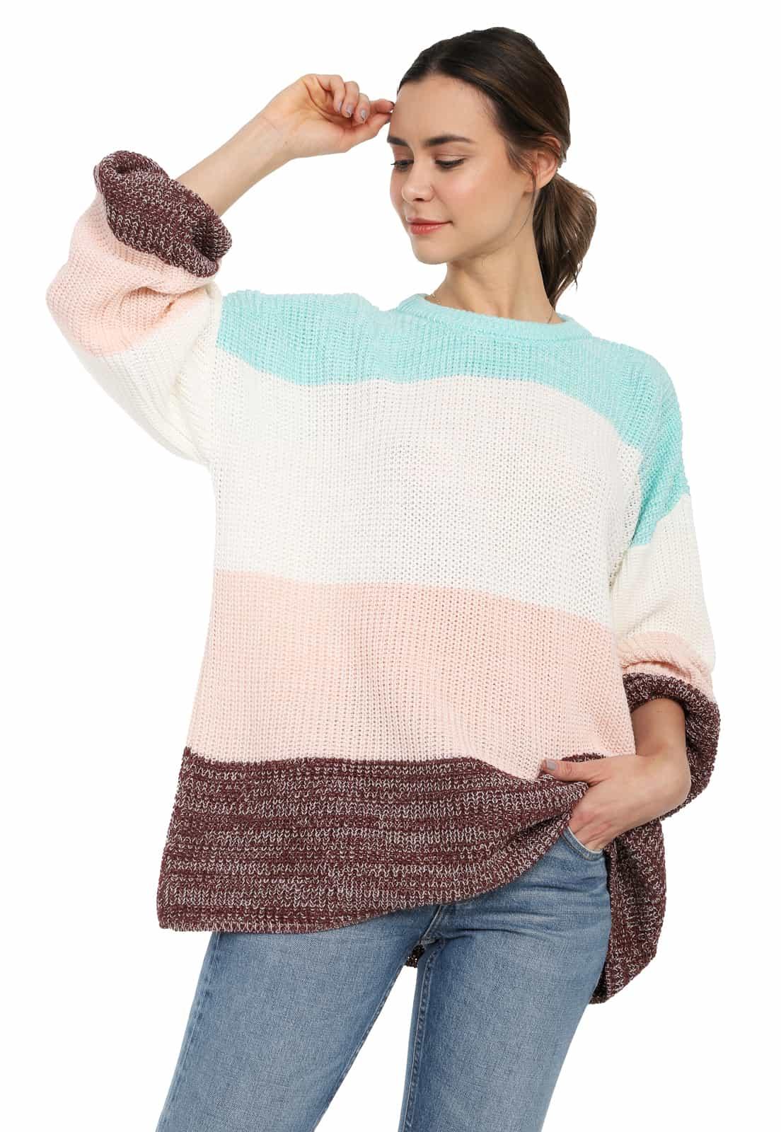 Saco Ancho 4 Colores Matizado Cuello Redondo - Prendas de vestir - Giive Giive