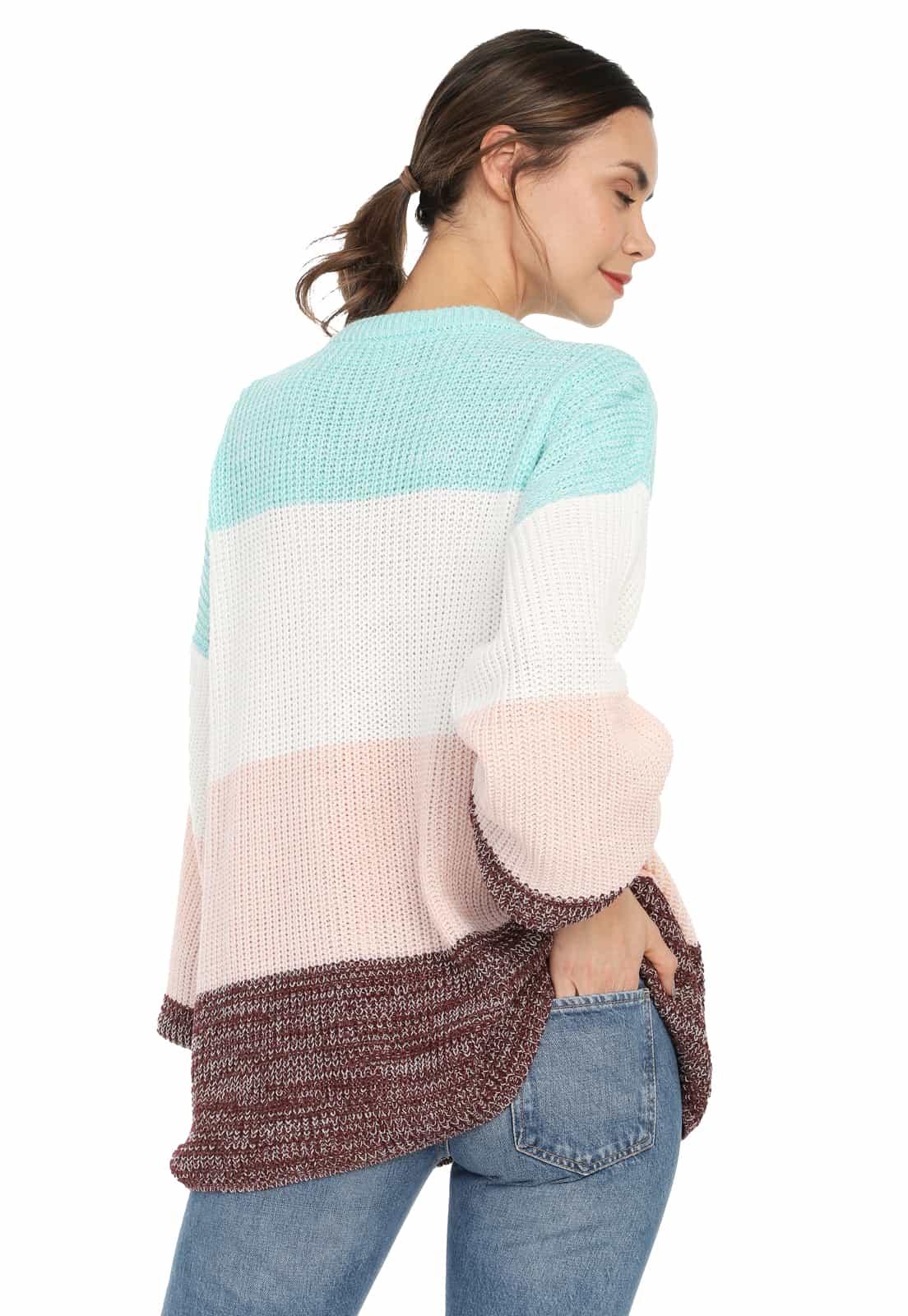 Saco Ancho 4 Colores Matizado Cuello Redondo - Prendas de vestir - Giive Giive