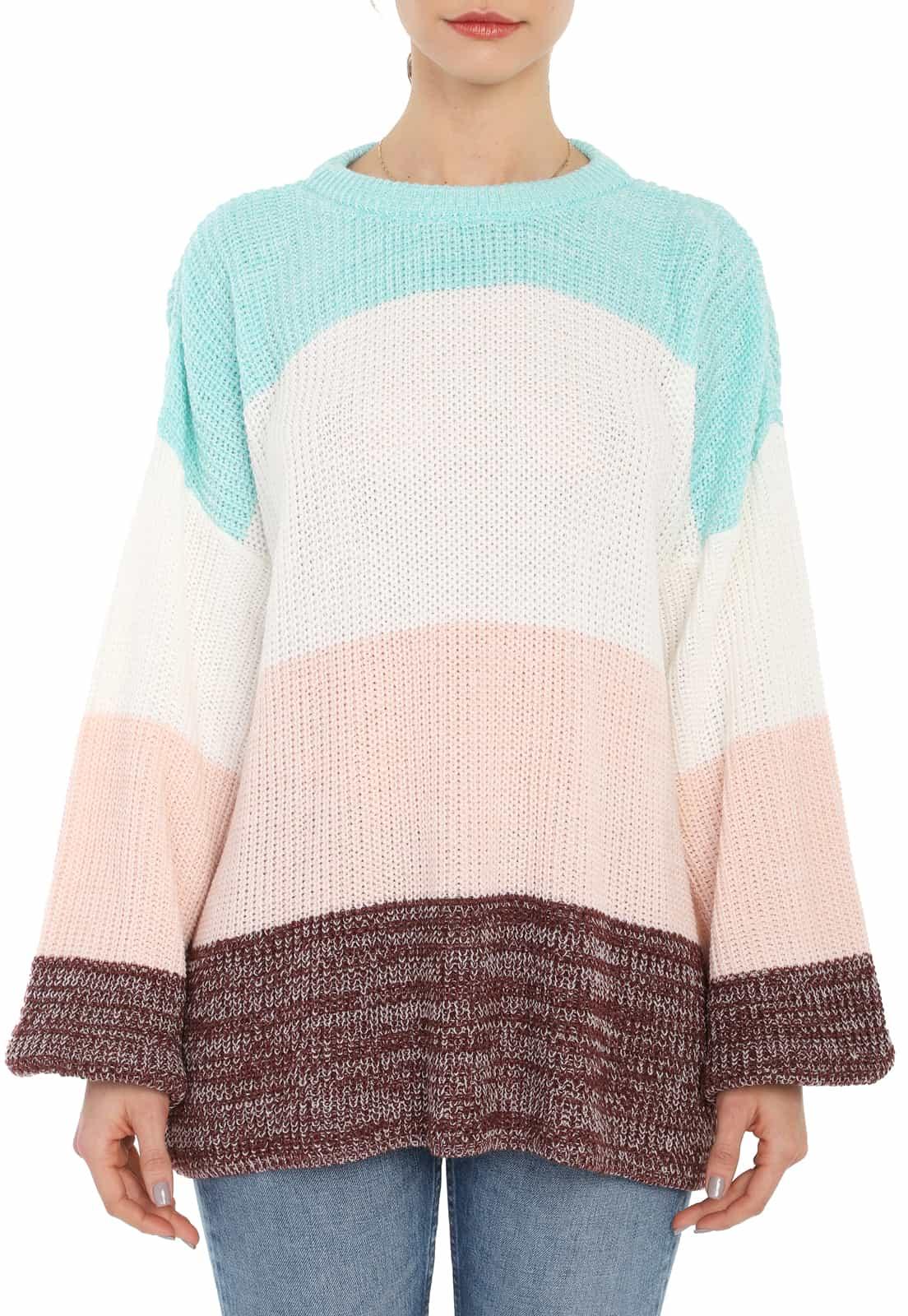 Saco Ancho 4 Colores Matizado Cuello Redondo - Prendas de vestir - Giive Giive