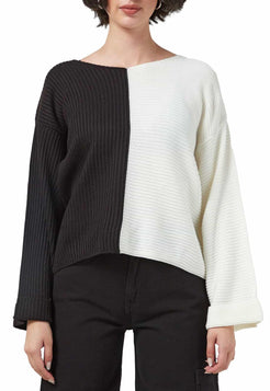 Saco Intarsia Bicolor Cuello V - Giive Giive