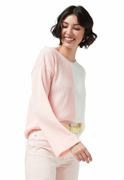 Saco Intarsia Bicolor Cuello V - Giive Giive
