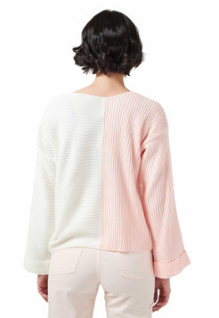 Saco Intarsia Bicolor Cuello V - Giive Giive